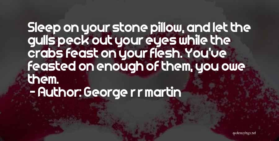 Sleep Pillow Quotes By George R R Martin