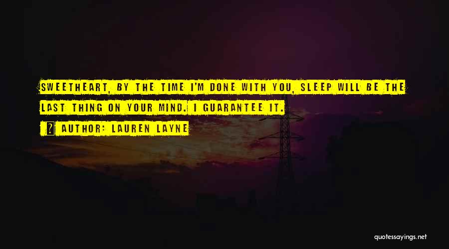 Sleep Time Quotes By Lauren Layne