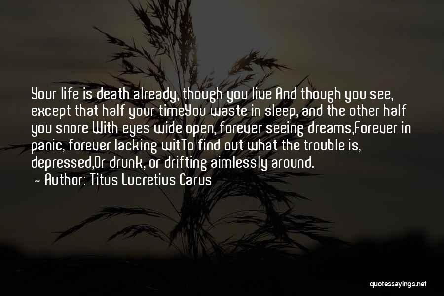 Sleep Trouble Quotes By Titus Lucretius Carus