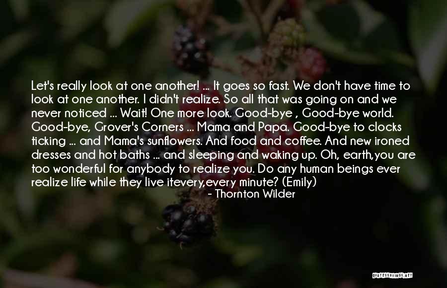 Sleeping And Never Waking Up Quotes By Thornton Wilder Sleeping And Never Waking Up Quotes By Thornton Wilder