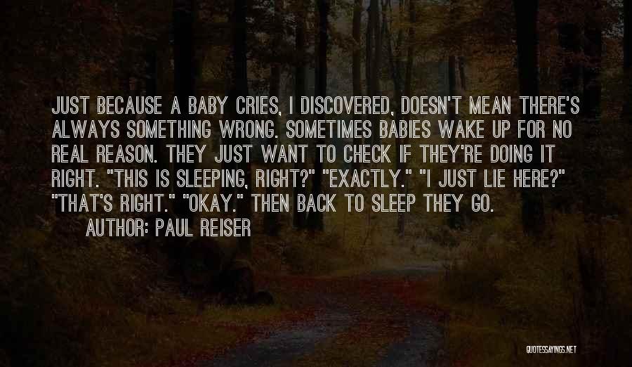 Sleeping Baby Quotes By Paul Reiser
