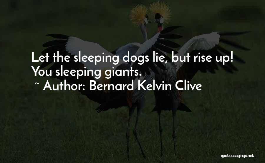Sleeping Dogs Best Quotes By Bernard Kelvin Clive