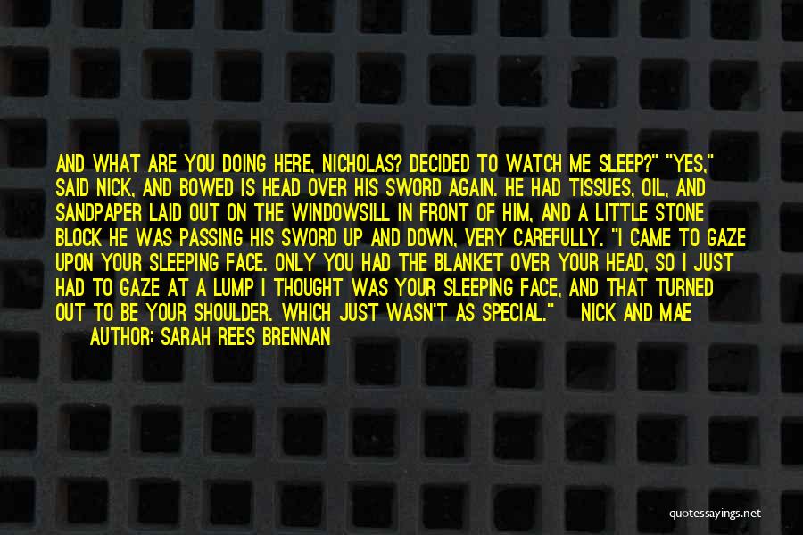 Sleeping On Shoulder Quotes By Sarah Rees Brennan