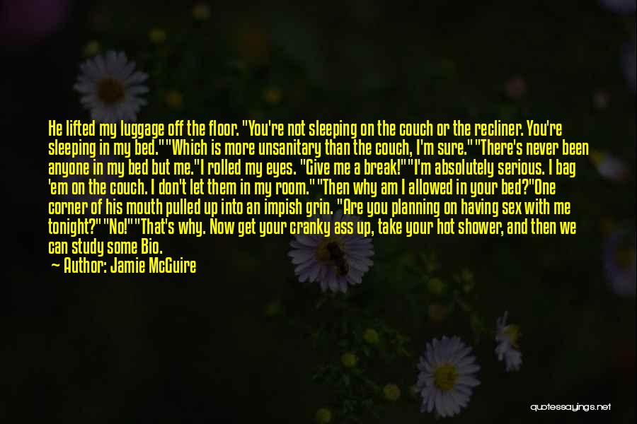 Sleeping On The Couch Quotes By Jamie McGuire