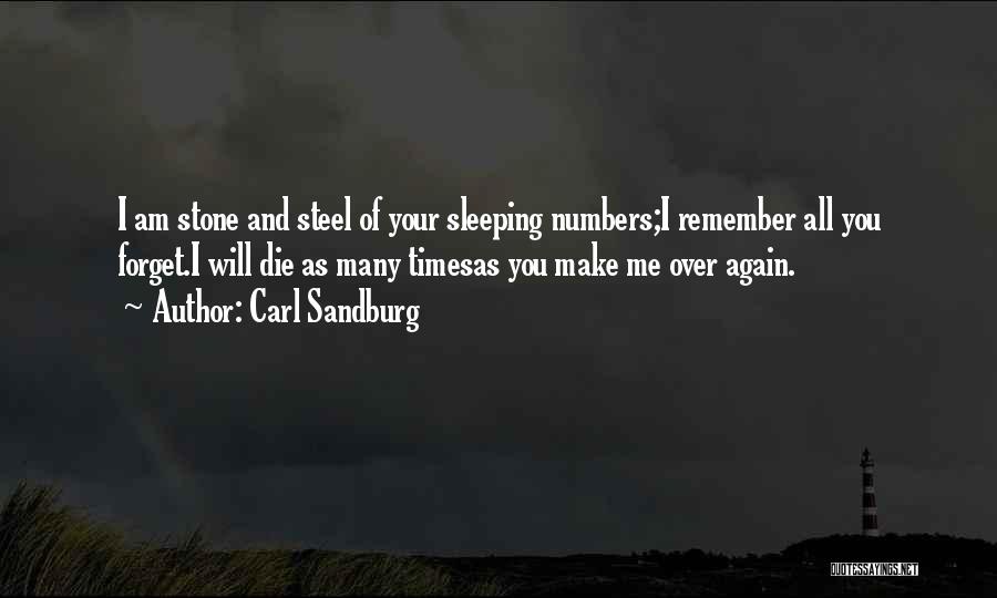 Sleeping Time Quotes By Carl Sandburg