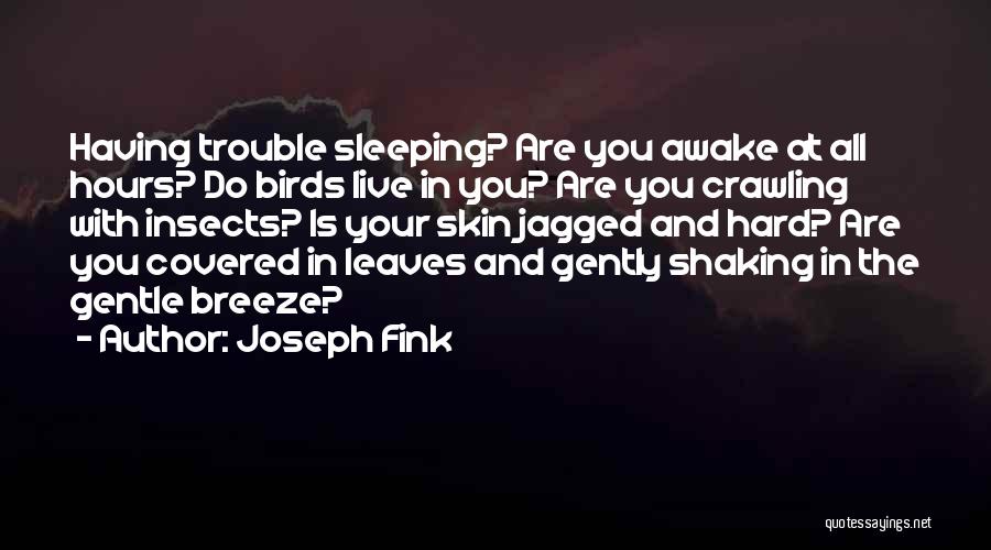 Sleeping Trouble Quotes By Joseph Fink