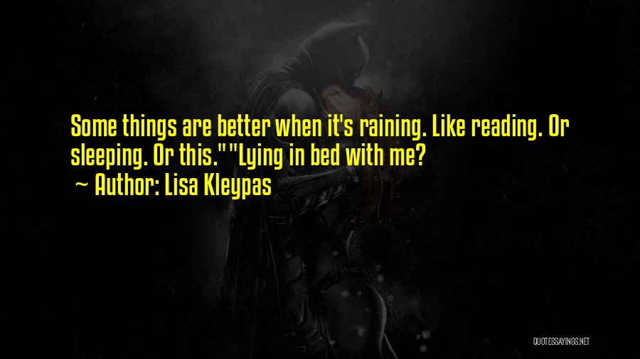 Sleeping While Its Raining Quotes By Lisa Kleypas