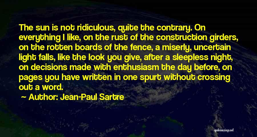 Sleepless Night Quotes By Jean-Paul Sartre