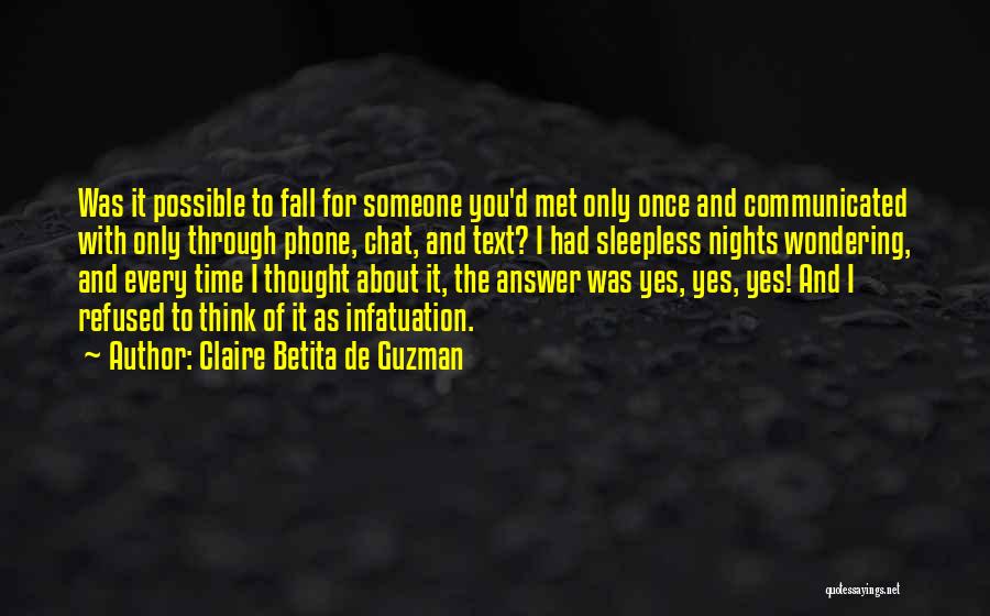 Sleepless Nights Quotes By Claire Betita De Guzman