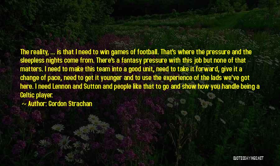 Sleepless Nights Quotes By Gordon Strachan