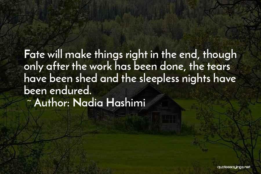 Sleepless Nights Quotes By Nadia Hashimi