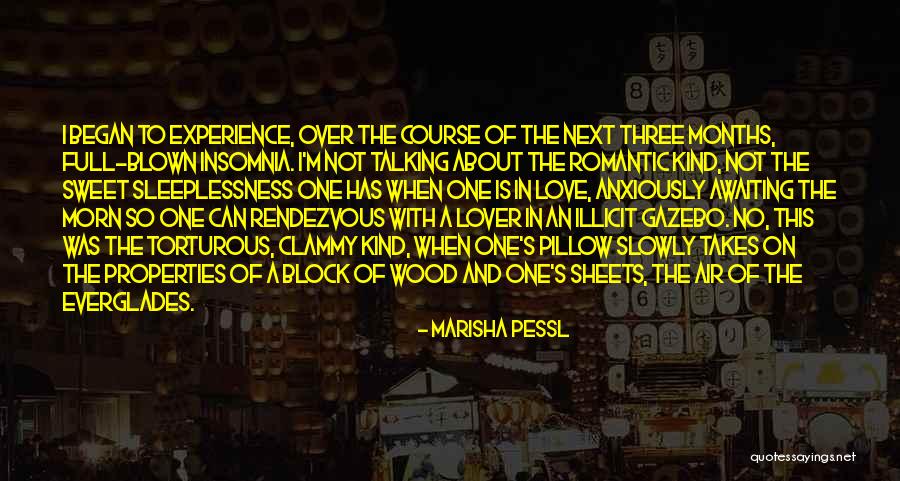 Sleeplessness Quotes By Marisha Pessl