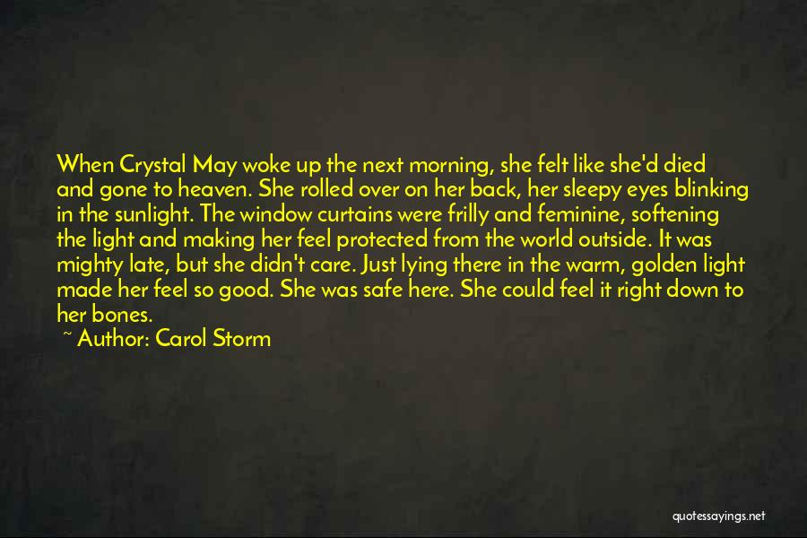 Sleepy Morning Quotes By Carol Storm