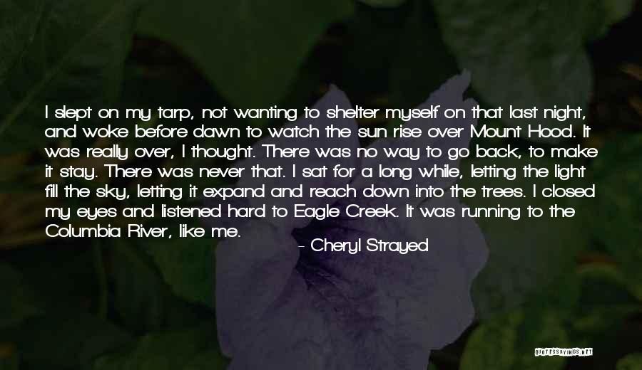 Slept It Running Quotes By Cheryl Strayed Slept It Running Quotes By Cheryl Strayed
