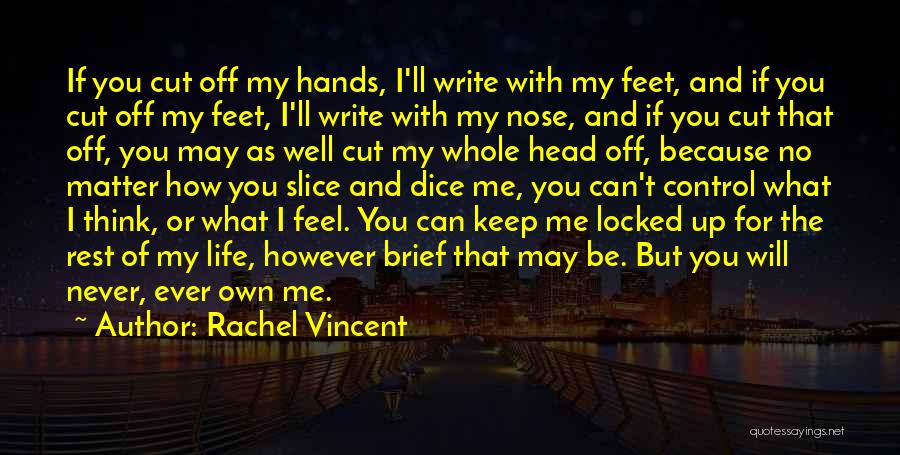 Slice Of Life Quotes By Rachel Vincent