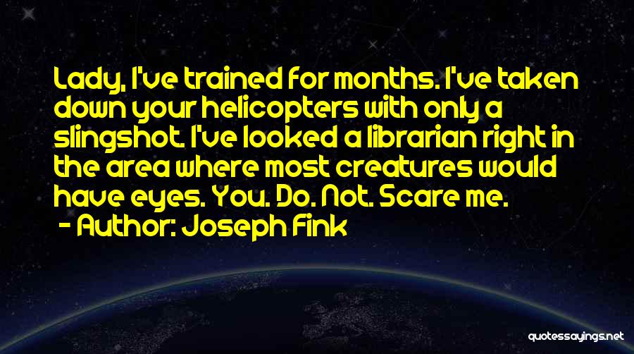 Slingshot Quotes By Joseph Fink