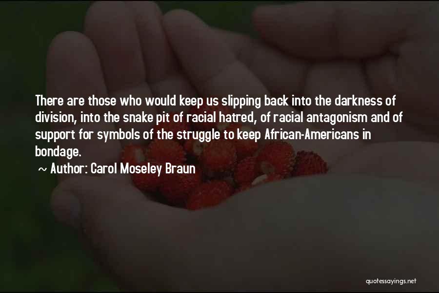 Slipping Into Darkness Quotes By Carol Moseley Braun