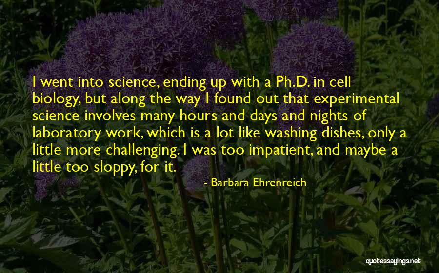 Sloppy Work Quotes By Barbara Ehrenreich Sloppy Work Quotes By Barbara Ehrenreich