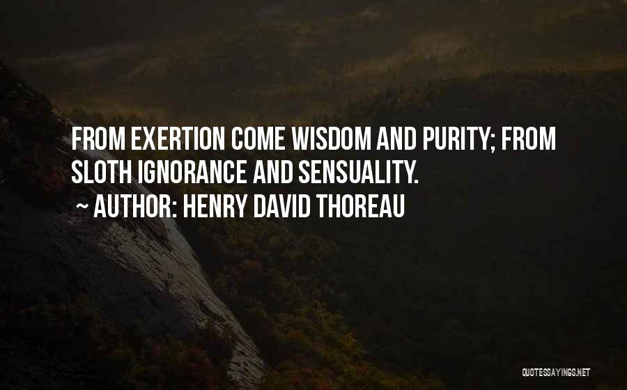 Sloth Quotes By Henry David Thoreau