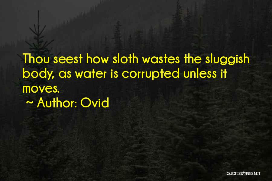Sloth Quotes By Ovid