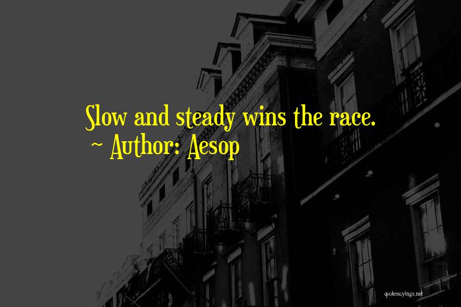 Slow And Steady Wins Quotes By Aesop