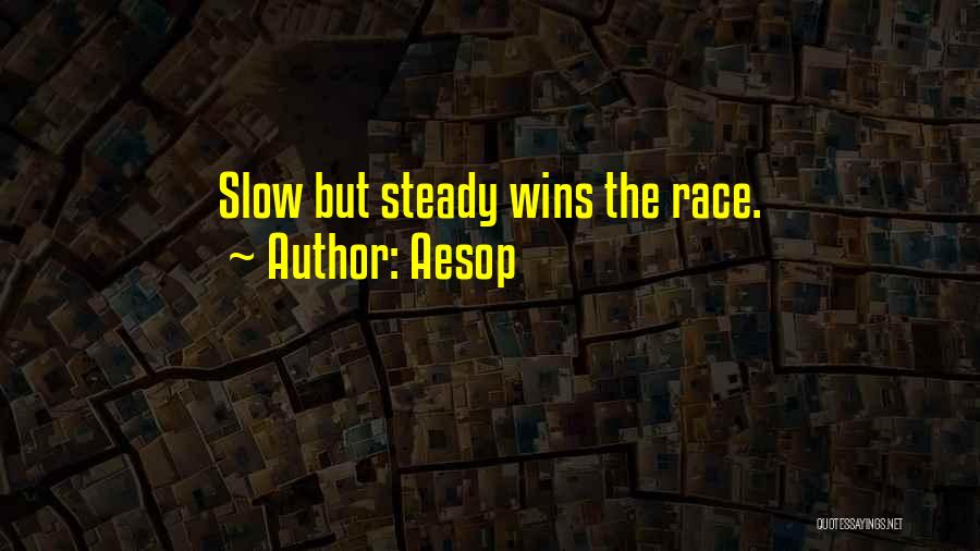 Slow And Steady Wins Quotes By Aesop