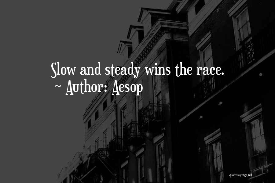 Slow But Steady Wins The Race Quotes By Aesop