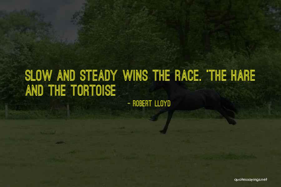 Slow But Steady Wins The Race Quotes By Robert Lloyd