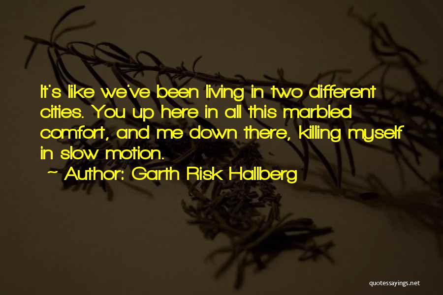 Slow Me Down Quotes By Garth Risk Hallberg
