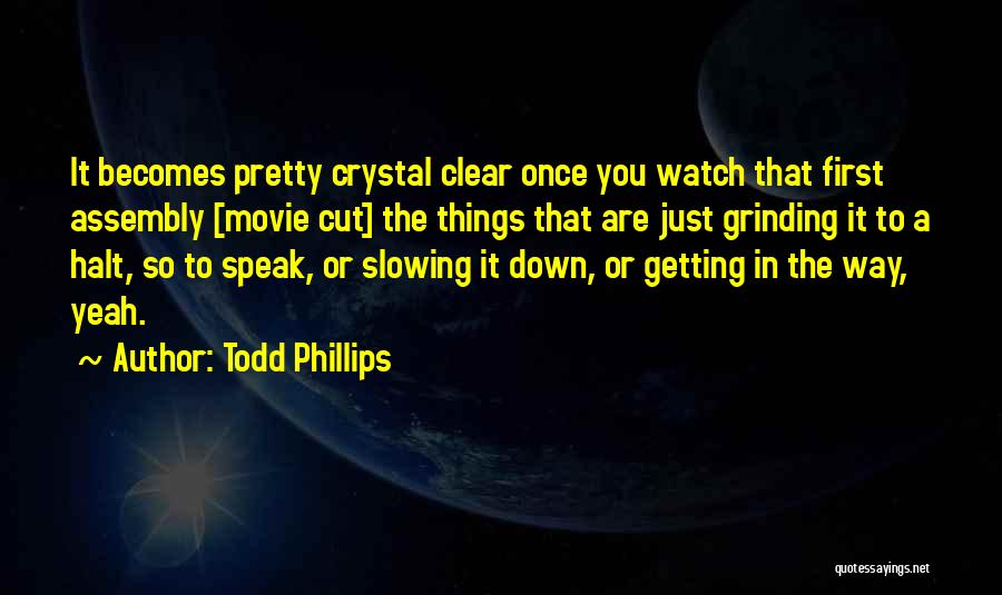 Slowing It Down Quotes By Todd Phillips