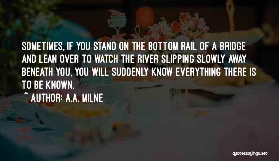 Slowly Slipping Away Quotes By A.A. Milne