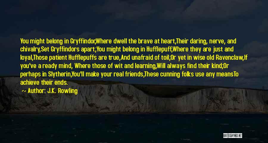 Slytherin And Ravenclaw Quotes By J.K. Rowling