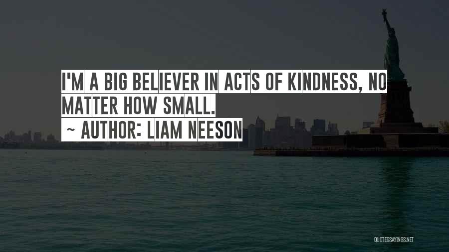 Small Acts Of Kindness Quotes By Liam Neeson