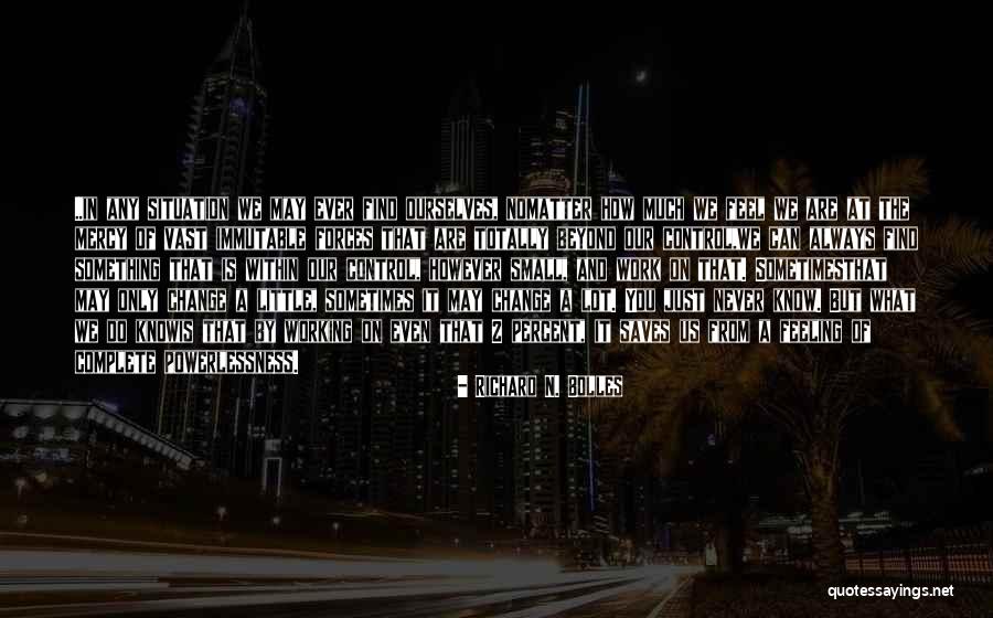 Small And Attitude Quotes By Richard N. Bolles Small And Attitude Quotes By Richard N. Bolles