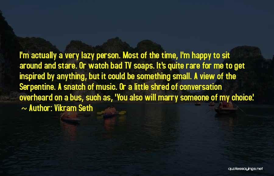 Small And Happy Quotes By Vikram Seth