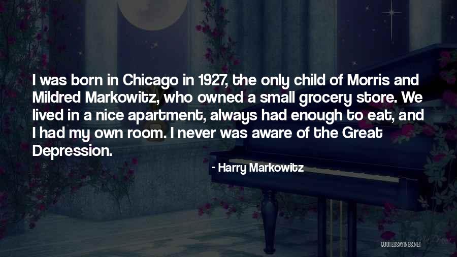 Small And Nice Quotes By Harry Markowitz Small And Nice Quotes By Harry Markowitz