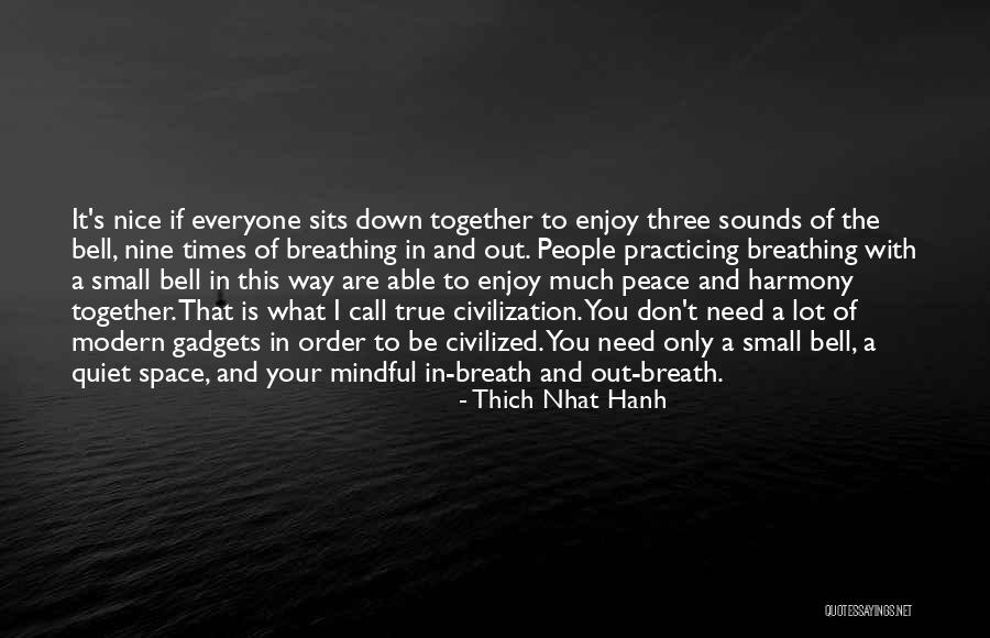 Small And Nice Quotes By Thich Nhat Hanh