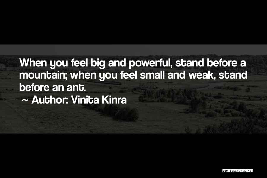 Small And Powerful Quotes By Vinita Kinra