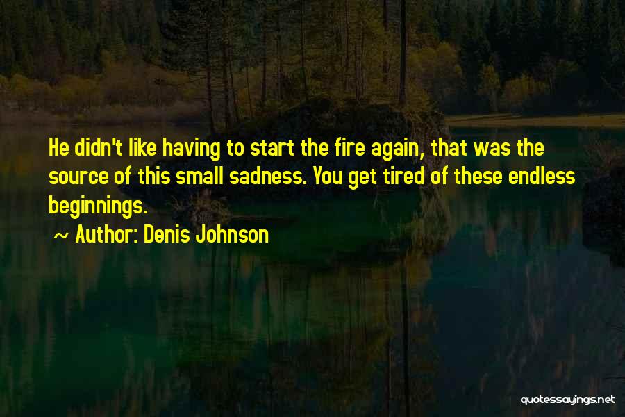 Small Beginnings Quotes By Denis Johnson