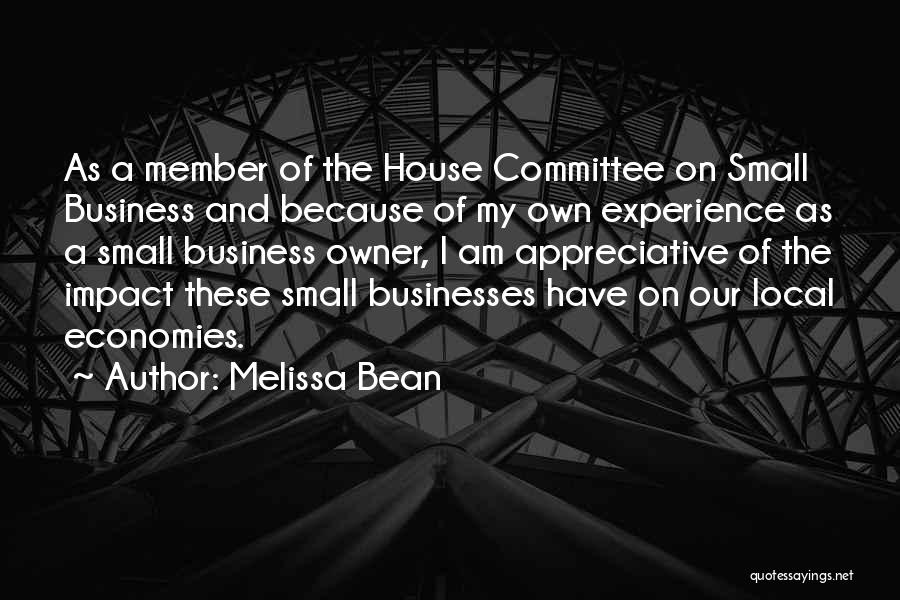 Small Business Owner Quotes By Melissa Bean