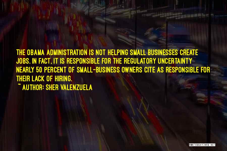 Small Business Owners Quotes By Sher Valenzuela