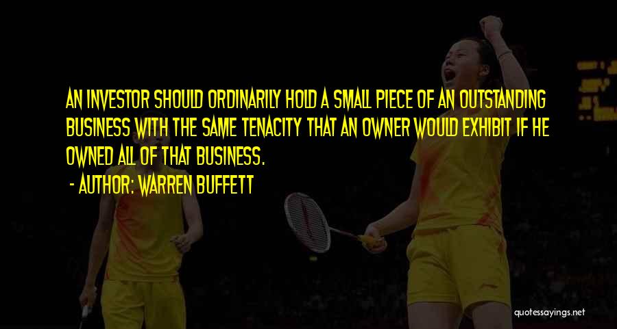 Small Business Owners Quotes By Warren Buffett