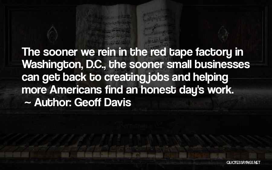 Small Businesses Quotes By Geoff Davis