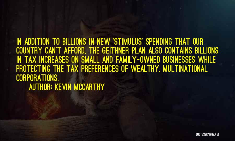 Small Businesses Quotes By Kevin McCarthy