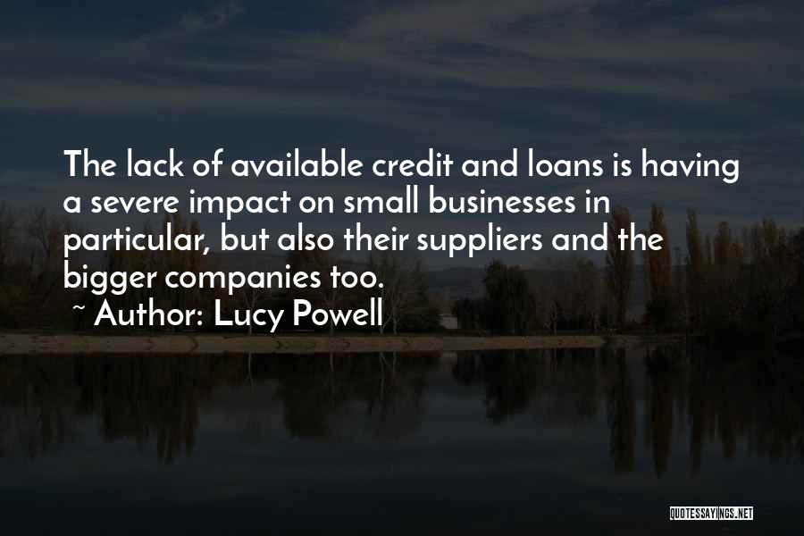 Small Businesses Quotes By Lucy Powell