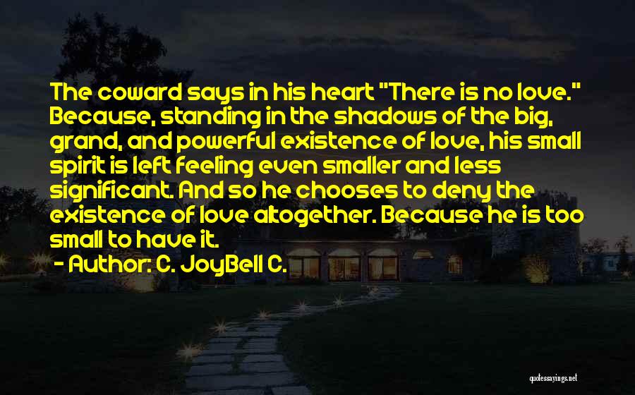 Small But Significant Quotes By C. JoyBell C.