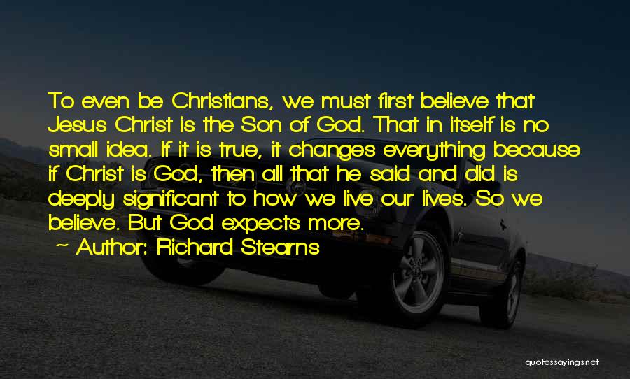 Small But Significant Quotes By Richard Stearns