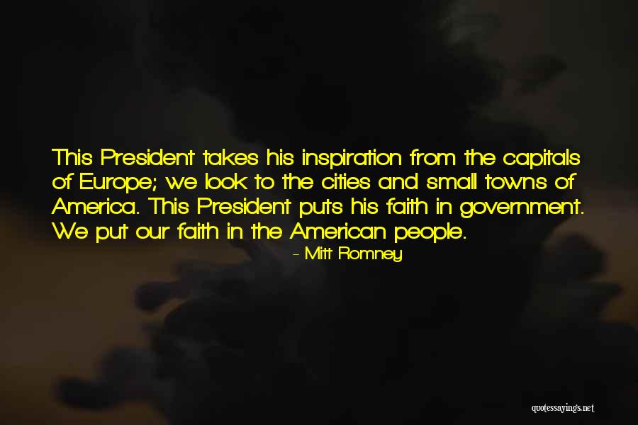 Small Cities Quotes By Mitt Romney