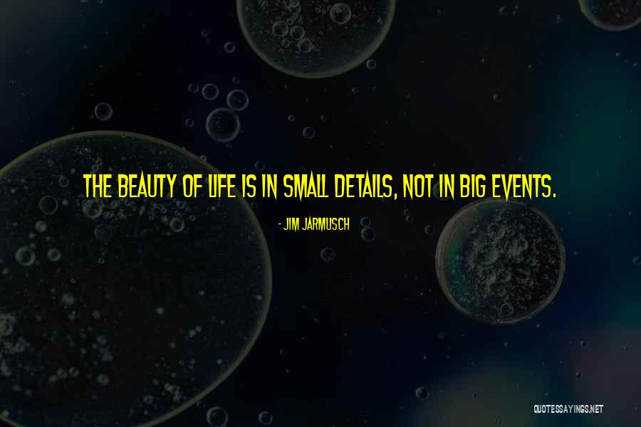 Small Details In Life Quotes By Jim Jarmusch Small Details In Life Quotes By Jim Jarmusch