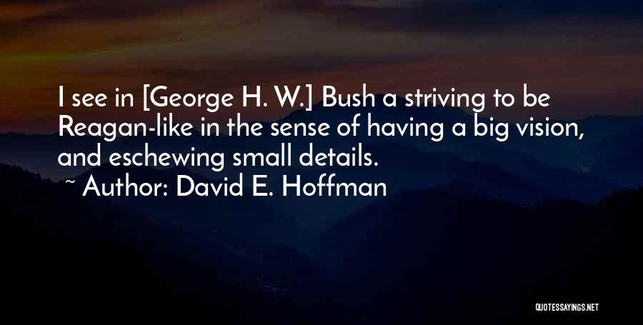 Small Details Quotes By David E. Hoffman